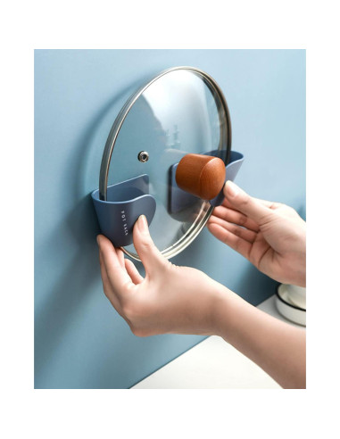 Organizador de Tapa de Olla Tendiren, 3 Soportes Ajustables Negro