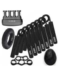 Entrenador de Fuerza de Agarre WANSPOORTS 11 Paquete 22.7-159 kg