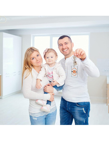 90 Piezas Llaveros Vacíos Rectangulares Acrílico ArtCute