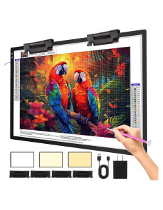 Tablero de Luz LED Elice A1 Recargable 90x60cm 6000mAh