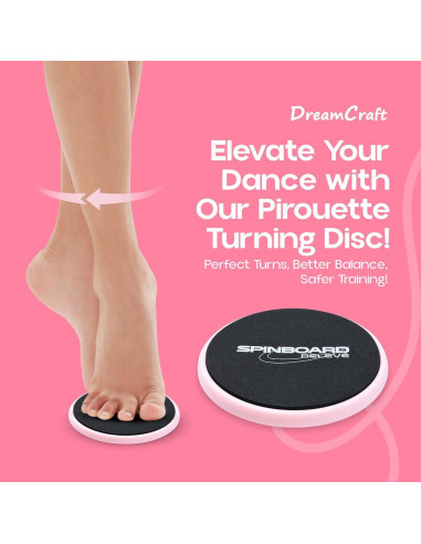 Tablero de Giro de Danza DreamCraft Rosa 15.2x22.9cm