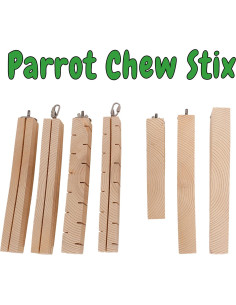 Palos de Masticar para Loros Parrot Wizard - Juego de 6 2