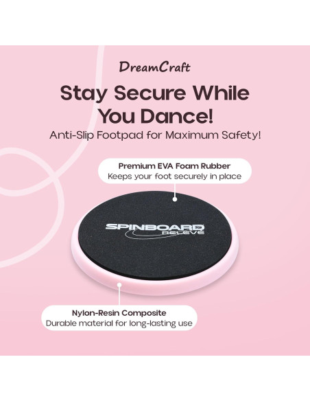 Tablero de Giro de Danza DreamCraft Rosa 15.2x22.9cm
