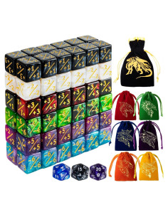 Set de Dados Contadores Magic The Gathering 72 Pcs D6 MTG
