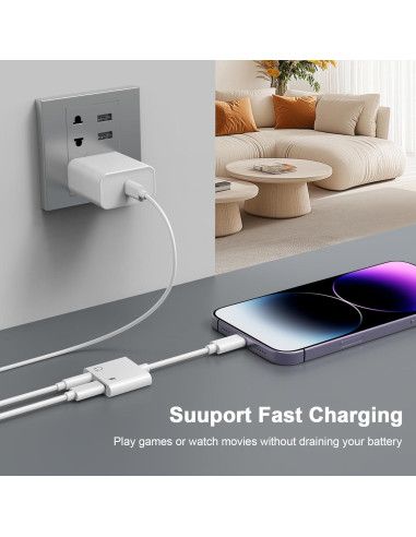 Adaptador Lightning a 3.5mm 2 en 1 para iPhone - Shenzhen