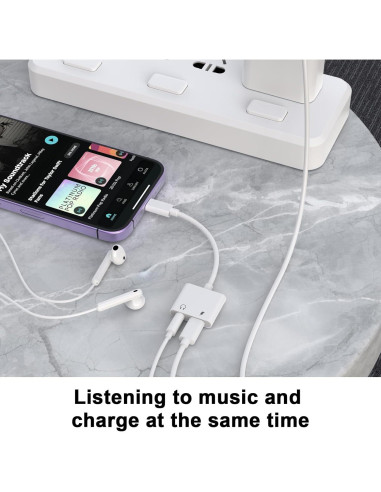 Adaptador Lightning a 3.5mm 2 en 1 para iPhone - Shenzhen