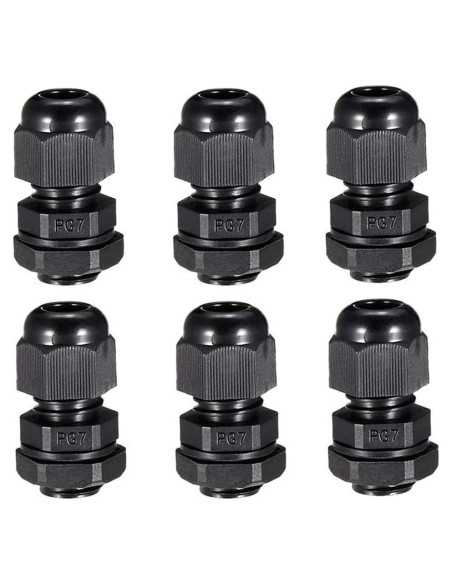 Juntas de Gland PG7 YXQ Impermeables para Cable - Paquete de 6