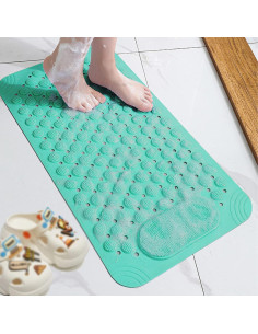 Alfombrilla Antideslizante COMUSTER 70x40 cm Verde Claro 2