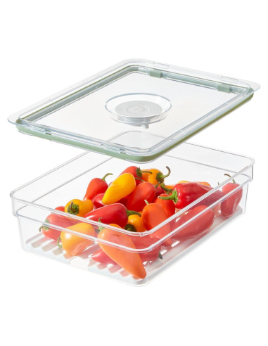 Bin de Almacenamiento iDesign Grande con Bandeja Removible 19.94x26.67x7.62 cm