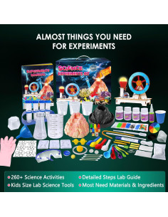 Kit de Experimentos Científicos UNGLINGA 260+ para Niños 2