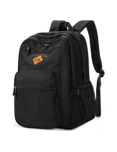 Mochila ZORFIN Negra 26L Resistente al Agua para Escuela