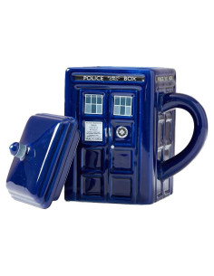 Taza Tardis Doctor Who de Cerámica 500 ml con Tapa
