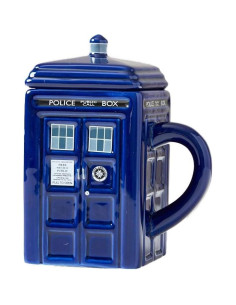 Taza Tardis Doctor Who de Cerámica 500 ml con Tapa 2