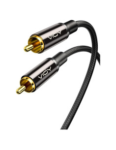 Cable de Audio Digital Coaxial VIOY 1M RCA Macho a Macho 2 Pack