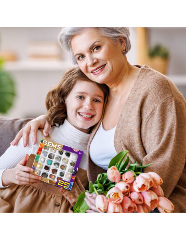 Kit Educativo de Rocas Byncceh - 25 Gemas para Niños 6+