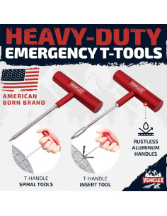 Kit de Reparación de Neumáticos Vehiclex - Herramientas y Tapones 2