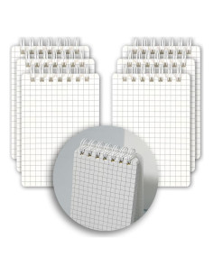 Paquete de 6 cuadernos en espiral TUZAA A7 impermeables