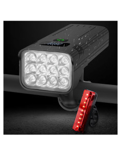 Luces de Bicicleta KASLIGHT 10000 Lúmenes Recargables USB