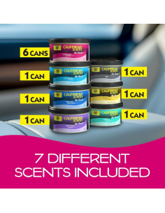 Ambientador en lata California Scents, set 12 aromas variados, 42.5 g 2