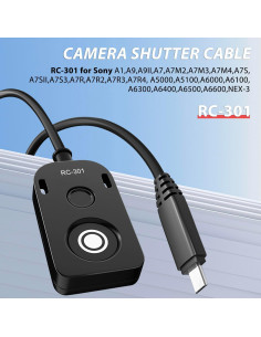 Control Remoto de Obturador Sony RC301-S2 1.5m para Cámaras 2