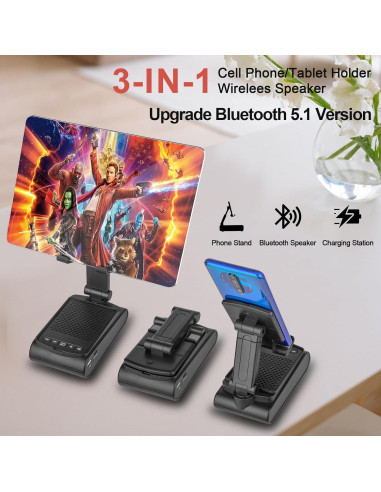 Soporte para Teléfono Móvil con Altavoz Bluetooth Fanlory