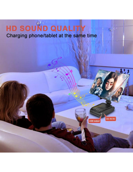 Soporte para Teléfono Móvil con Altavoz Bluetooth Fanlory