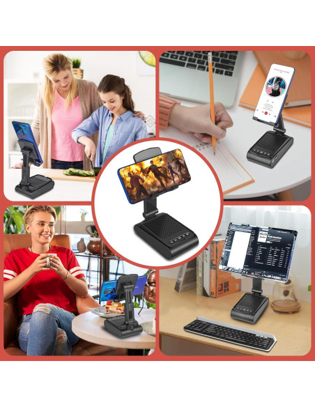 Soporte para Teléfono Móvil con Altavoz Bluetooth Fanlory