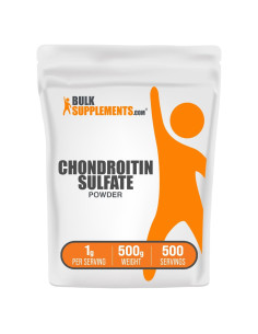 Polvo de Sulfato de Condroitina BulkSupplements 500g - Soporte Articular
