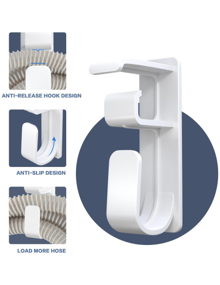 Soporte de Manguera CPAP Akiopey - Gancho Antideslizante Blanco