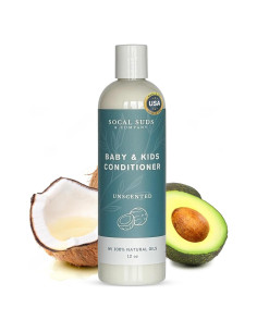 Acondicionador Orgánico para Bebés SoCal Suds 340g Sin Fragancia
