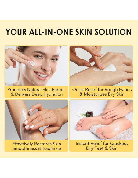 Bálsamo Hidratante de Grasa de Res y Miel WHLH 2 Paquetes