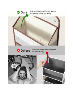 Organizador Colgante sobre la Puerta Yecaye 5 Niveles Beige 2