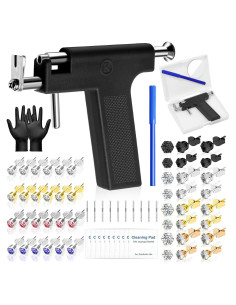 Kit de Pistola de Perforación de Oídos Evatage con Pendientes