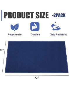 Mantas de Mudanza TwomHom 80x72 cm Alta Resistencia Azul 2