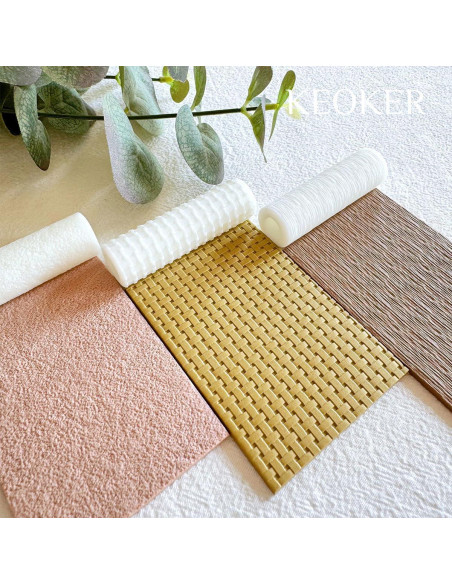 Rodillo de Textura de Arcilla Polimérica Keoker - 3 Tamaños