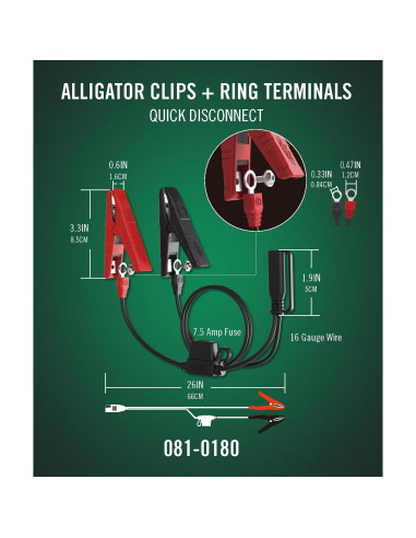 Cargador de Batería Battery Tender 5A 12V Automático Inteligente