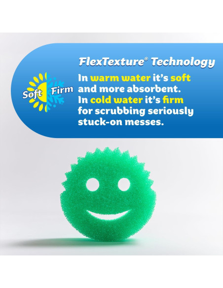 Esponjas de Cocina Scrub Daddy 6 Unidades + Soporte Caddy