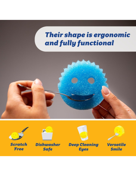Esponjas de Cocina Scrub Daddy 6 Unidades + Soporte Caddy