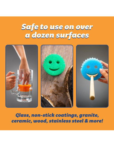 Esponjas de Cocina Scrub Daddy 6 Unidades + Soporte Caddy