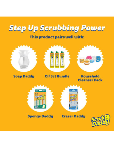 Esponjas de Cocina Scrub Daddy 6 Unidades + Soporte Caddy