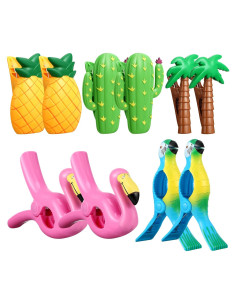 Clips para Toallas de Playa CHENGU 10 Pcs Estilo Brillante