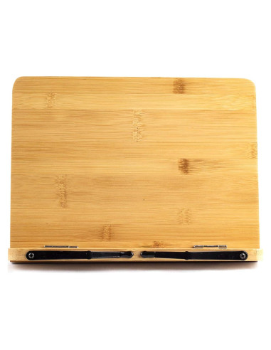 Soporte de Libro Grande Goldwish de Bambú 28x20 cm Ajustable