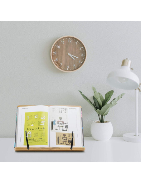 Soporte de Libro Grande Goldwish de Bambú 28x20 cm Ajustable
