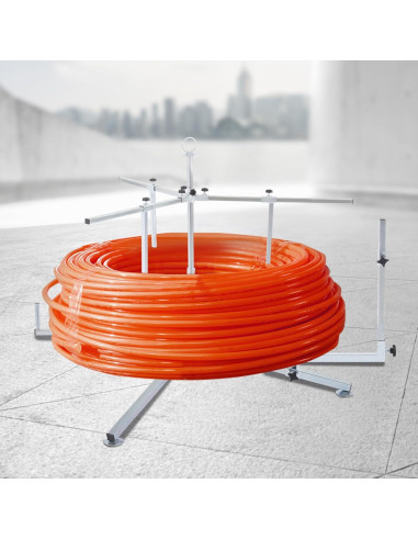 Dispensador de Bobinas de Tubería SHATUOA 600m Ajustable