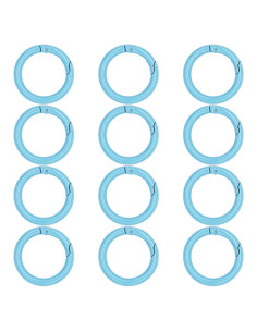 Anillos O de Resorte Metálicos NCEDFYLER JY - 12 Piezas Azul
