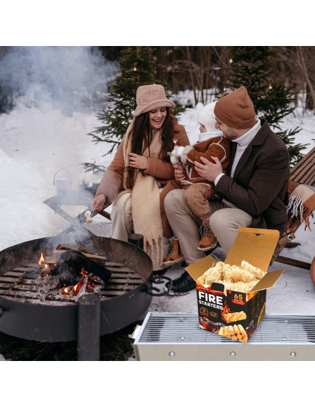 Encendedores Naturales Shwuevei 65 Piezas - Fuego Seguro para BBQ y Chimenea Encendedores Naturales Shwuevei 65 Piezas - Fuego Seguro para BBQ y Chimenea