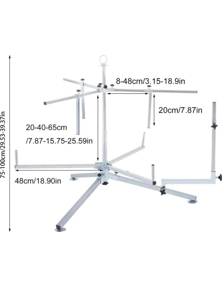 Dispensador de Bobinas de Tubería SHATUOA 600m Ajustable
