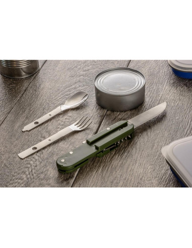 Herramienta Multiuso 6-en-1 SE KG605 para Camping Verde