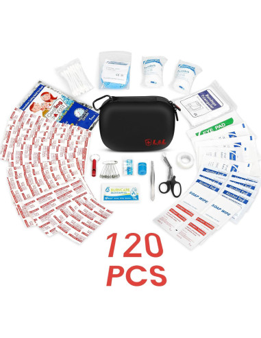 Kit de Primeros Auxilios L&L 120 Piezas Impermeable para Emergencias