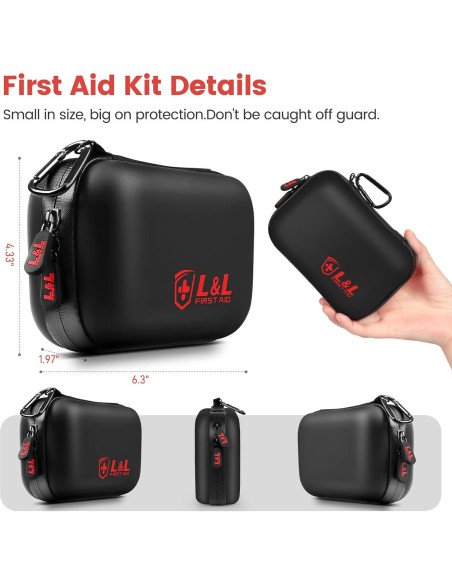 Kit de Primeros Auxilios L&L 120 Piezas Impermeable para Emergencias